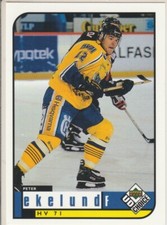 Peter Ekelund (HV71 Blue Bulls) 1998 Upper Deck Swedish Hockey League Card #109