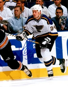 Signed 8x10 REED LOW St Louis Blues Autographed Photo - COA - Picture 1 of 1