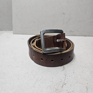 TED BAKER MEN'S REAL LEATHER STUDS BROWN BELT SIZE 36" / 118CM (BB22) - Picture 1 of 9