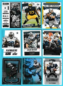 (9) card Dallas Cowboys Panini lot 2014 2015 2017 Dez Ezekiel Staubach  - Picture 1 of 2