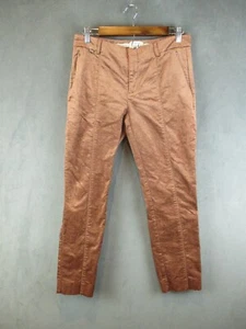 Anthropologie Pants Womens 6 Copper The Essential Slim Cropped Stretch Pockets - Picture 1 of 17