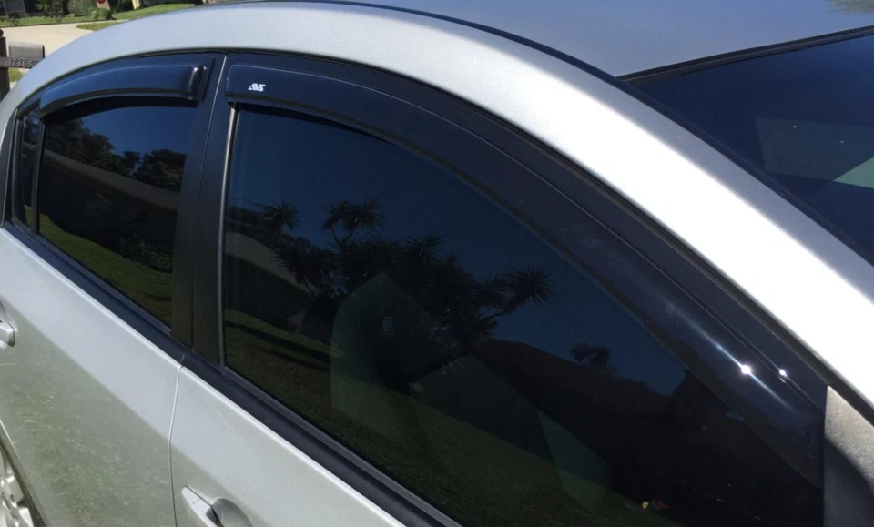 Protectores de lluvia contra humo AVS viseras de ventilación 3M cinta adhesiva para Nissan Sentra 2007-2012 sedán Foto 1 de 3