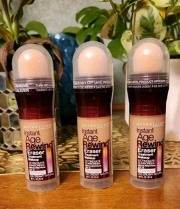 Maybelline Instant Age Rewind Eraser Treatment Makeup -Creamy Natural-Lot of 3 - Picture 1 of 2