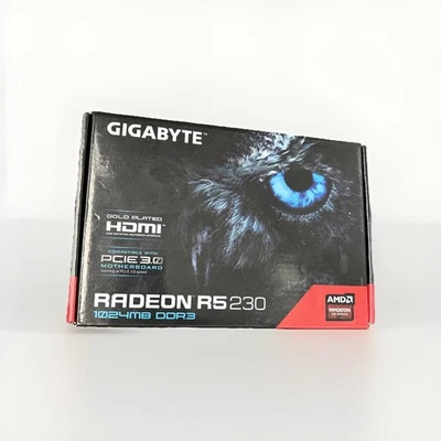 Gigabyte Radeon R5 230 1GB DDR3 Graphics Card - HDMI VGA DVI Ports - Image 1 of 4