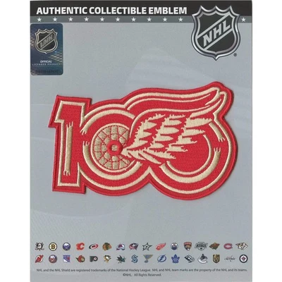 NATIONAL EMBLEM Detroit Red Wings 100th Anniversary NHL Season Jersey Patch 2025-26 Alternate