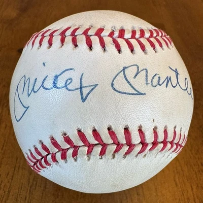 Mickey Mantle Signed Autographed American League Baseball Ball JSA LOA Yankees - Image 1 of 4