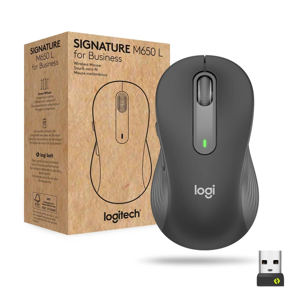 910-006274 Logitech 910-006274 mouse Ufficio Mano destra RF senza fili Bluetoo