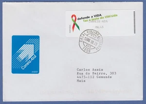 Portugal 2006 ATM AIDS-Bekämpfung Monétel Mi.-Nr. 57e Wert AZUL 0,45 auf gel.FDC - Bild 1 von 1