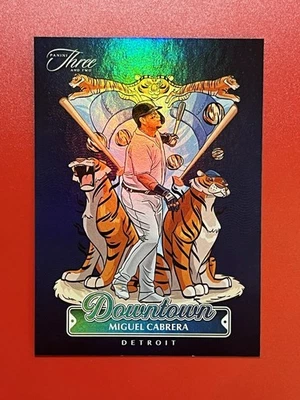 Tarjeta SSP Downtown Miguel Cabrera 2025 Panini Three and Two Detroit Tigers #19 Foto 1 de 2