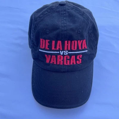 2002 Oscar De La Hoya vs Fernando Vargas Sombrero Bad Blood Gorra De Colección Las Vegas Boxeo Foto 1 de 4