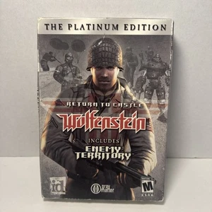 Wolfenstein Return to Castle Platinum Edition PC 2003 Windows XP en caja nuevo - Imagen 1 de 4