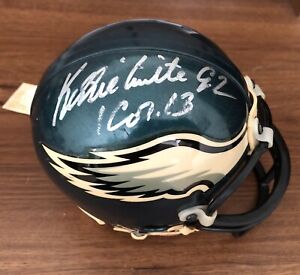 Reggie White Autographed Eagles Mini Helmet With Bible Verse 1 Cor. 13