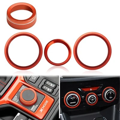 Auovo para Subaru Forester 2019-2024 modo de conducción interruptor de cambio de marchas perilla anillo de cubierta Foto 1 de 4