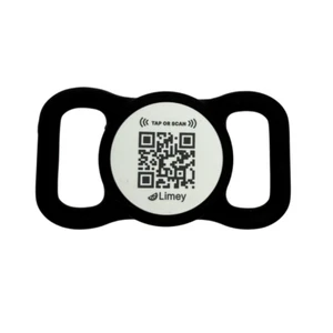 QR Code Pet Tag with NFC – Silent Silicone Pet ID with NFC & Emergency Contacts - Picture 1 of 2