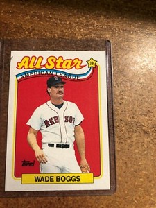 1989 Topps Baseball # 399 AL All Star Wade Boggs 3rd Base