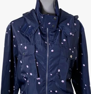 Zara Basic Jacket Girls Blue Hooded Pockets Sz 9/10 - Picture 1 of 9