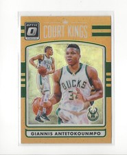 2016-17 Donruss Optic Court Kings Orange #24 Giannis Antetokounmpo Bucks /199 