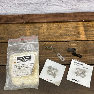 Vintage Sram KMC Power Missing Link Quick Link 7 8 9 Speed Chain Parts 90s   MTB - Image 1 of 4