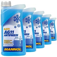 Kühlerfrostschutz Blau 5x1L Mannol Anfifreeze AG11 Kühlmittel BMW MINI OPEL 4011