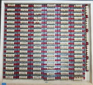 Dental Acrylic teeth 112 cards of 6 Acry Star Italy made Original shade 32 - Picture 1 of 4