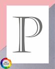 Letter P Poster  Print Wall Decor Initial Nursery Children Room Decor Download