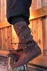 Brown Renaissance Fair Viking Ragnar Scottish Peasant Mens Costume Shoes Boots