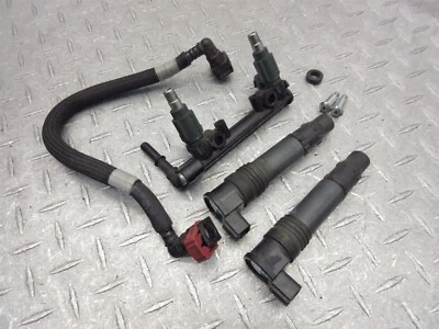 2007 06-08 Kawasaki Ninja 650R EX650R Fuel Gas Injector Rail Ignition Coil Lot - Imagem 1 de 4