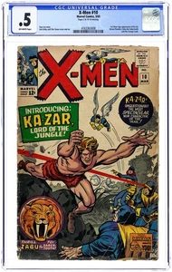 Uncanny X-Men #10 CGC 0.5 1965 4163363008 1st SA Ka-Zar - Picture 1 of 2
