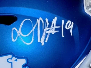 Donovan Peoples-Jones (Lions) signed full size replica helmet - Schwartz COA - Picture 1 of 5