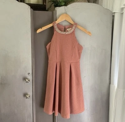 Vestido Monteau Perla Festoneado Brillante Nuevo Con Etiquetas Niñas Mediano Foto 1 de 4