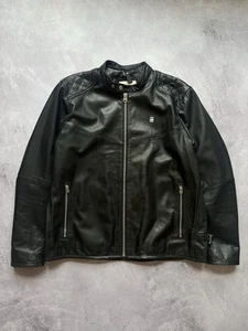G-Star RAW Moto Edla Leather Jacket Mens XXL - Picture 1 of 13
