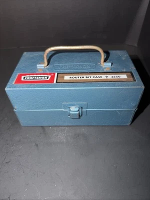 Vintage Router Bit Kit 9-2550 W/ Case Incomplete Foto 1 de 4