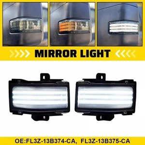 2pcs Mirror Turn Signal Light For Ford F-150/F-250/F-350/F-450/F-550 Super Duty - Picture 1 of 14