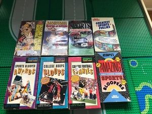 8 SPORTS BLOOPERS VHS LOT- ESPN- SPORTS ILLUSTRATED- LOT 0F 8 TAPES - Bild 1 von 6