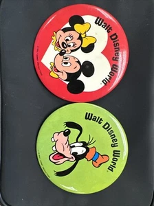 Vintage Walt Disney World Mickey und Minnie Pin und Goofy Pin - Bild 1 von 2