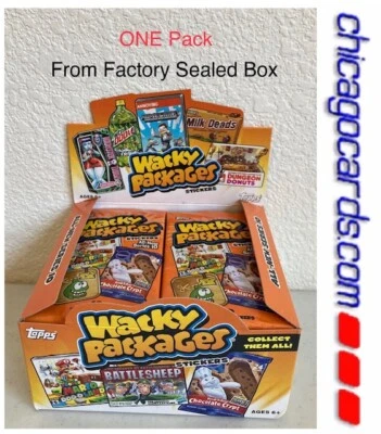 2013 Topps Wacky Packages Serie-10 Hobby Pack 10 tarjetas adhesivas de caja sellada Foto 1 de 4