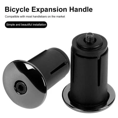 1 Pair Aluminum Mountain Bike Bar End Plugs Road Bicycle Anti-slip Handlebar End - Image 1 of 4