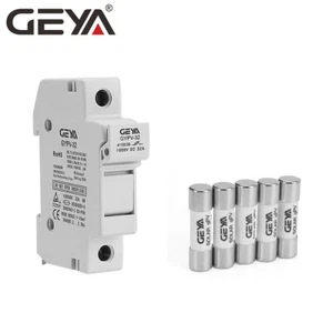 GEYA 5PCS FUSE& 1PCS 1P Holder Solar PV DC Protection 15/20/30Amp 10*38mm 1000DC - Picture 1 of 11