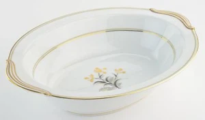 Noritake Japan China Winton Pattern 5521 Oval Vegetable Serving Bowl Tableware - Picture 1 of 6