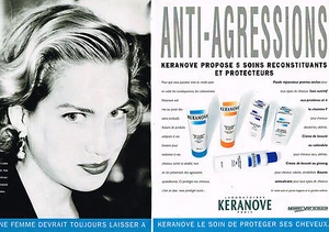 PUBLICITE ADVERTISING 025 1991 LABORATOIRES KERANOVE soins cheveux ( 2p) - Picture 1 of 1