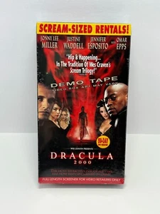 Sealed Dracula 2000 VHS Tape Screener Demo Tape Promo Horror Wes Carven Rare - Picture 1 of 16