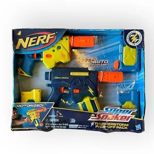 Nerf Super Soaker Thunderstorm Face Off Pack Tecnologia Powersoak Motorizzato Nuovo con scatola - Foto 1 di 3