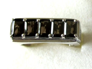 Natural Smoky Quartz Ring / size 9.75 / 925 Sterling Silver / 2.85cts  7.9g - Picture 1 of 7