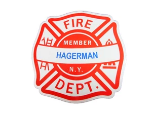 Hagerman NY (East Patchogue Long Island) Feuerwehr - Vintage Aufkleber - Bild 1 von 3