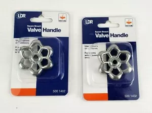 PAQUETE DE 2 MANGO DE BROCHE CUADRADO de LDR GLOBAL INDUSTRIES 500 1402 NUEVO - Imagen 1 de 2