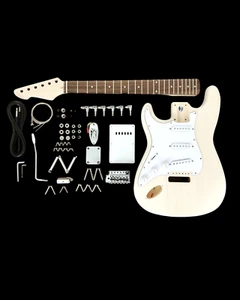 Haze ST10DIYLH Left-Handed Solid Basswood Electric Guitar, No-Soldering - Picture 1 of 6