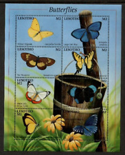 Lesotho 2001 - Butterflies - Sheet of 8 Stamps - Scott #1267 - MNH