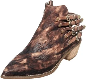 Antelope Dallas Sz EU 37 M (US 6-6.5) Women's Leather Pointed Toe Booties Coffee - Picture 1 of 5