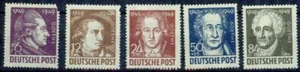 GERMANY ( GDR) – 1949 – GOETHE– VF** - Picture 1 of 1