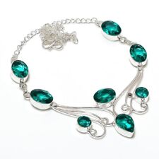 Tourmaline Gemstone 925 Sterling Silver Handmade Jewelry Necklaces Size 18"